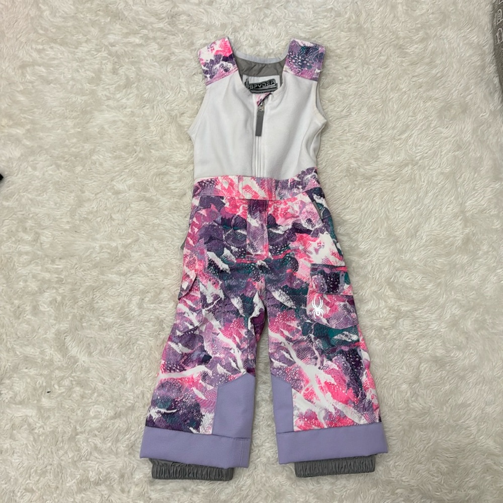 Spyder Girls Kids Pink Purple Ski Pants 2T Snowsuit